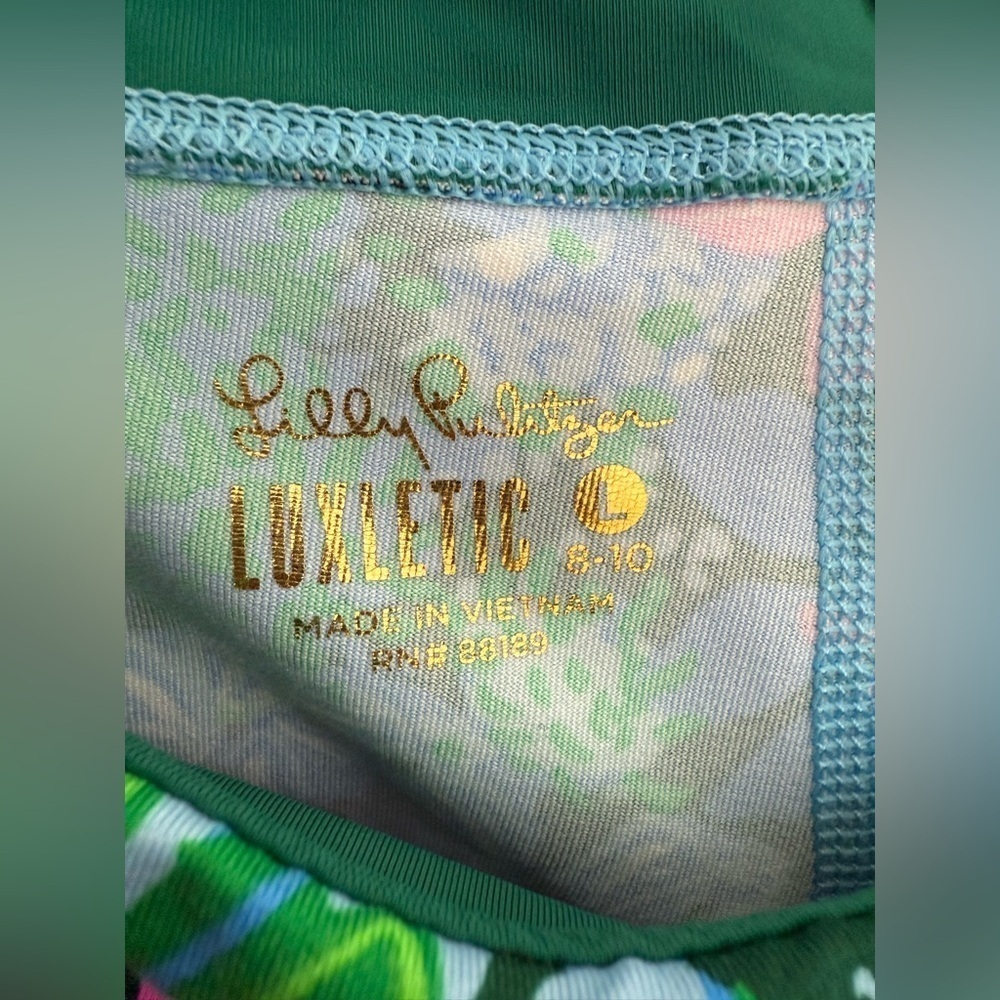 Lilly Pulitzer kids weekender leggings in Multi Soiree All Day size large - Picture 3 of 3